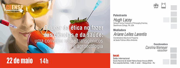 Ceensp debate ética nas ciências e na saúde: transgênicos e agroecologia